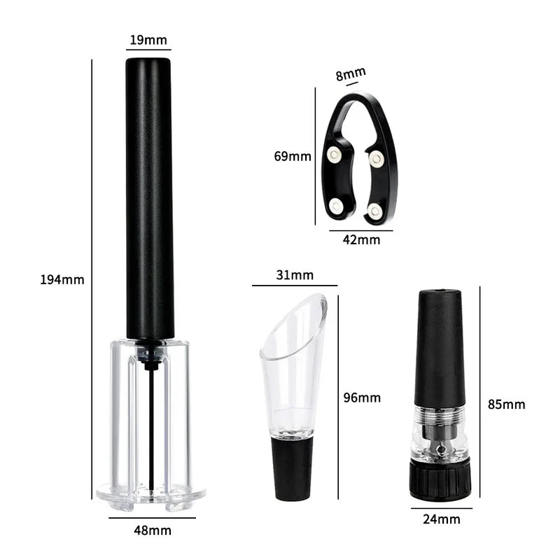 Air Pump Wine Bottle Opener Air Pressure Vacuum Wine Stopper Beer Lid Opener Corkscrew Corks Out Tool  Kitchen Accessories