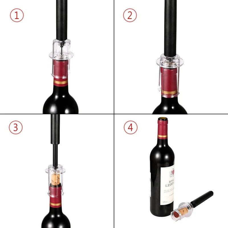 Air Pump Wine Bottle Opener Air Pressure Vacuum Wine Stopper Beer Lid Opener Corkscrew Corks Out Tool  Kitchen Accessories