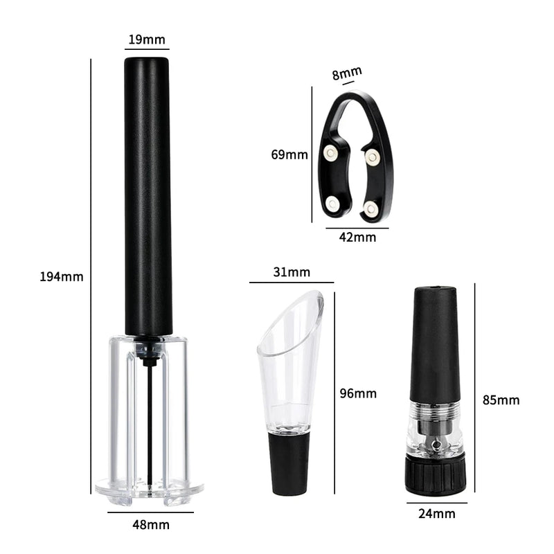 Air Pump Wine Bottle Opener Air Pressure Vacuum Wine Stopper Beer Lid Opener Corkscrew Corks Out Tool  Kitchen Accessories